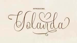 Yolanda Script Font › Fontesk