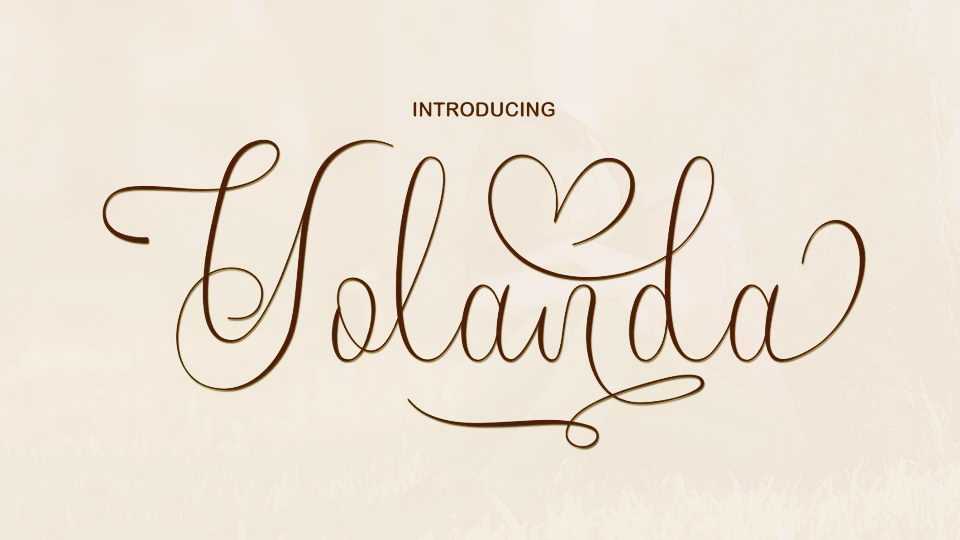 Yolanda Script Font › Fontesk