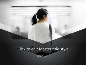 Young Woman PowerPoint Template