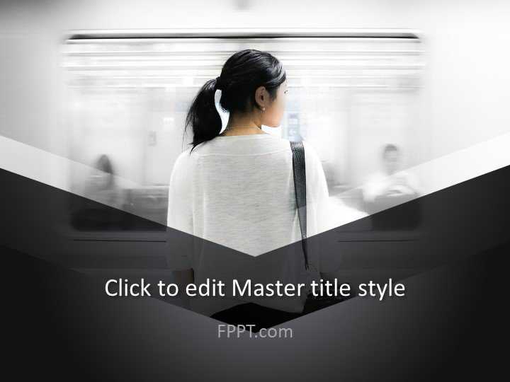 Young Woman PowerPoint Template