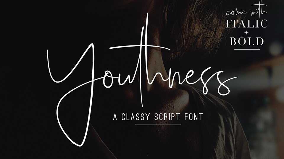 Youthness Script Font › Fontesk
