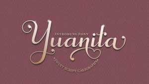 Yuanita Script › Fontesk
