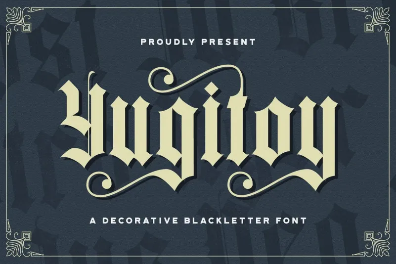 Yugitoy Blackletter Font
