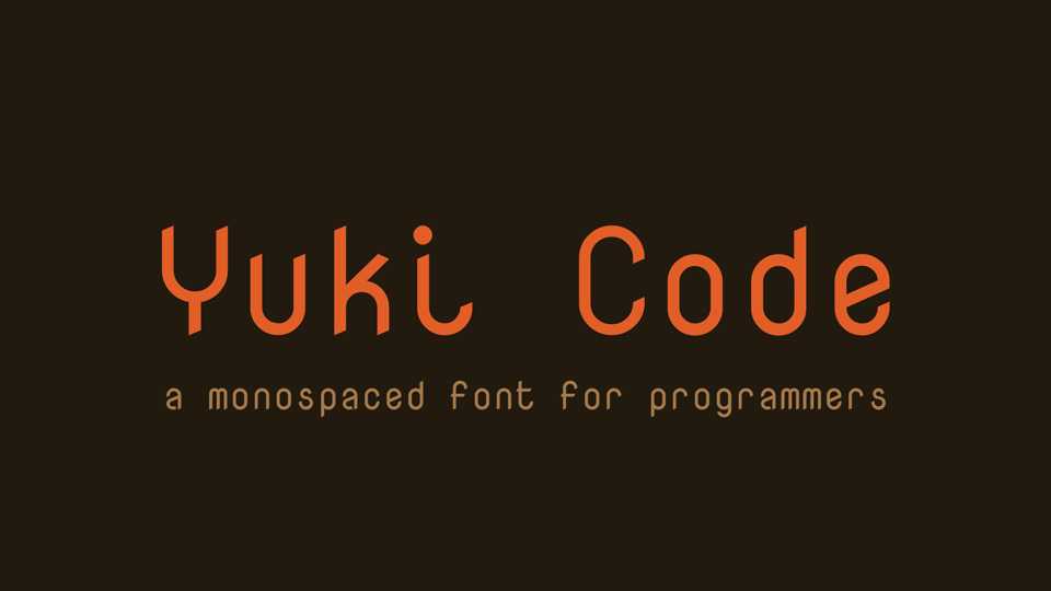 Yuki Code Font › Fontesk