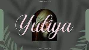 Yuliya Script Font › Fontesk