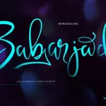 Zabarjad Calligraphy Font