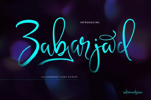 Zabarjad Calligraphy Font