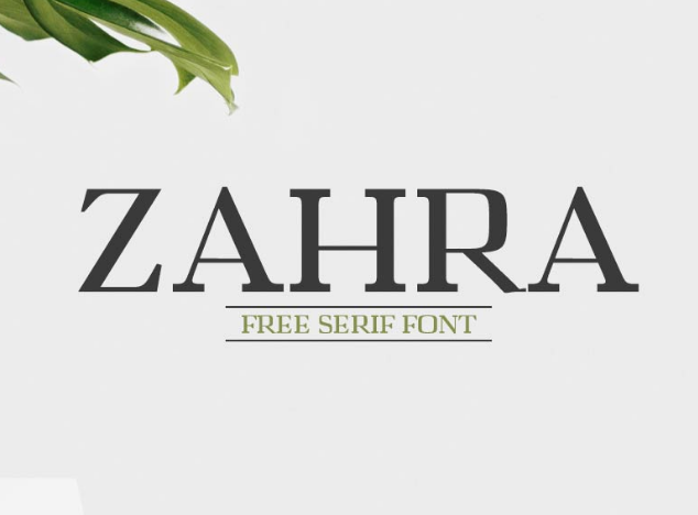 Zahra Serif Font