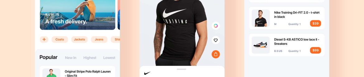 Zalando E-commerce App Redesign Template (PSD)