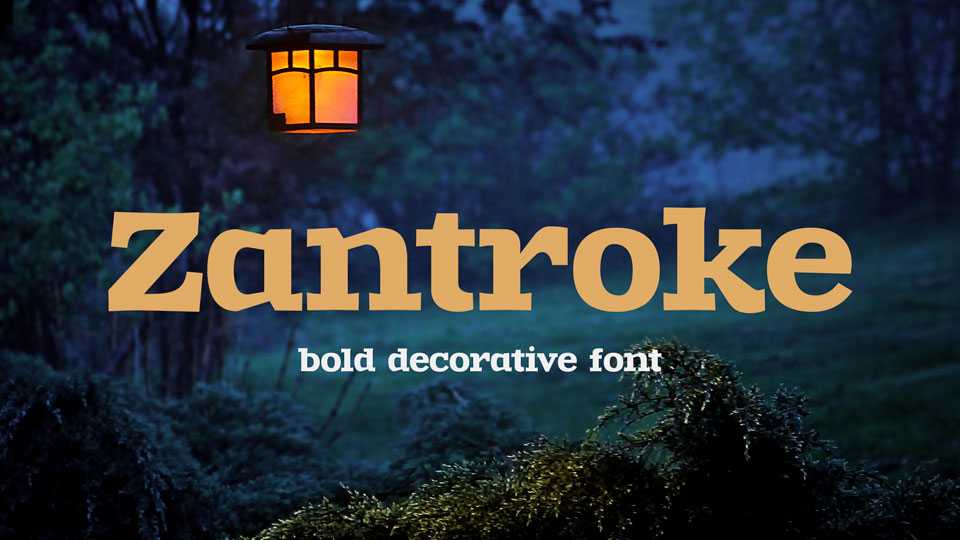 Zantroke Font › Fontesk