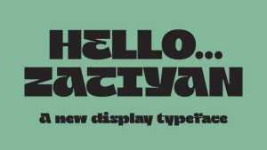 Zatiyan Font › Fontesk