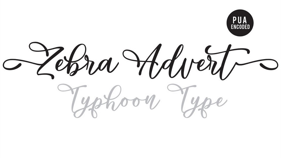 Zebra Advert Font › Fontesk