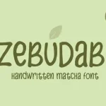 Zebudabi Display Font