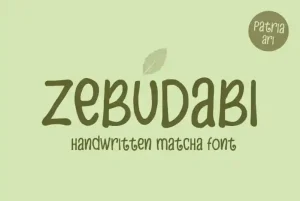 Zebudabi Display Font