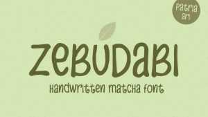Zebudabi Font › Fontesk