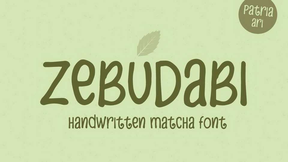 Zebudabi Font › Fontesk