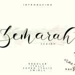 Zemarah Script Font