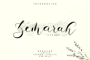 Zemarah Script Font