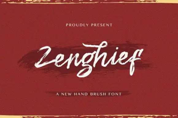 Zenghief Brush Font