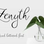 Zenyth Script Font