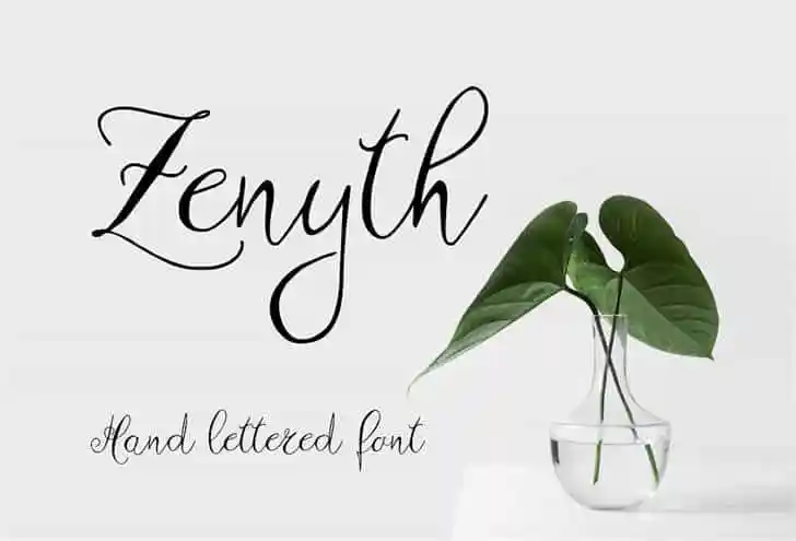 Zenyth Script Font