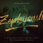 Zephyrush Brush Font
