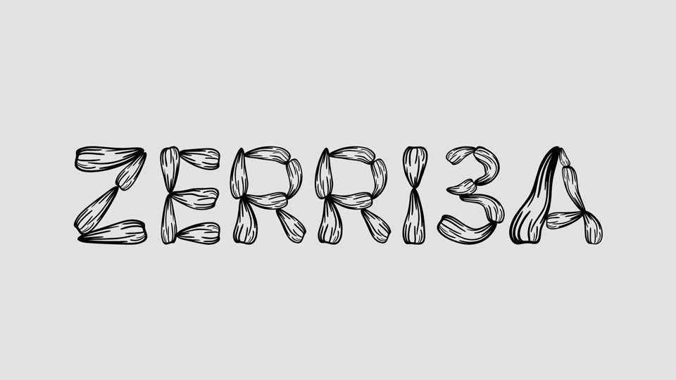 Zerri3a Font › Fontesk