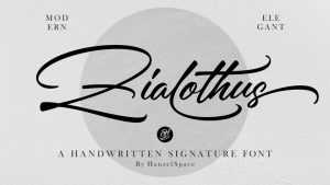 Zialothus Font › Fontesk