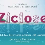 Ziclose Sans Serif Font