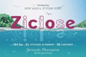 Ziclose Sans Serif Font