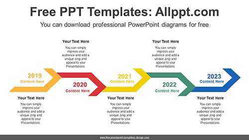 Zigzag Chevron Arrow PowerPoint Diagram