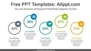 Zigzag Circles flow PowerPoint Diagram