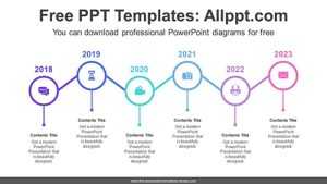 Zigzag Circles PowerPoint Diagram Template