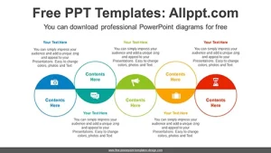 Zigzag Line Circle PowerPoint Diagram