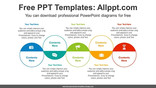 Zigzag Line Circle PowerPoint Diagram
