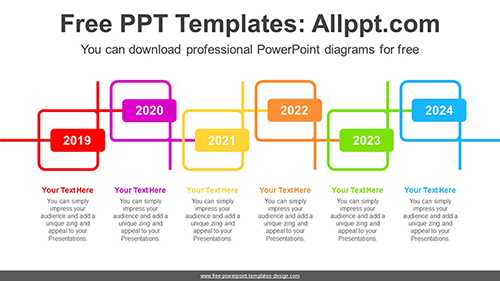 Zigzag Line Square PowerPoint Diagram