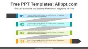 Zigzag origami banner PowerPoint Diagram Template