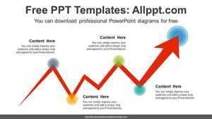 Zigzag Rise Arrow PowerPoint Diagram