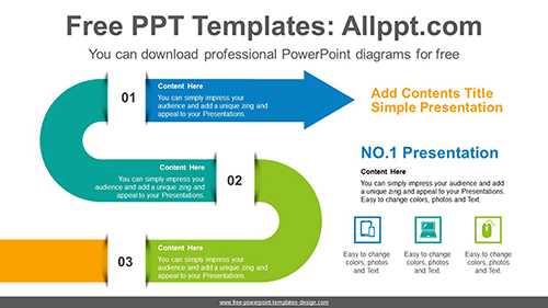 Zigzag Snake Arrow PowerPoint Diagram