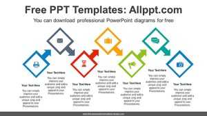 Zigzag Square Arrow PowerPoint Diagram