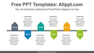 Zigzagged pentagon PowerPoint Diagram Template