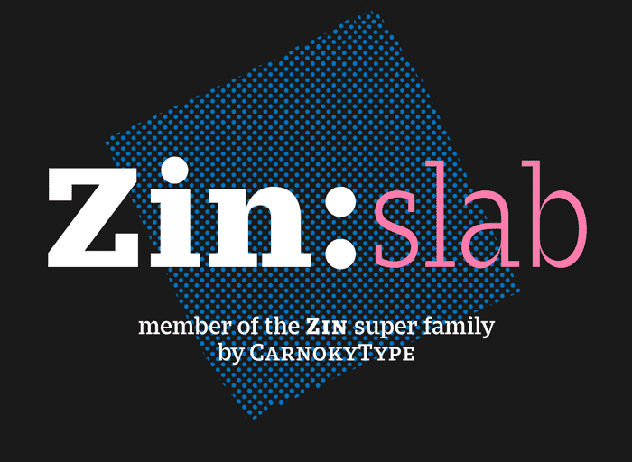 Zin Slab Font Family