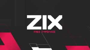 Zix Display Font › Fontesk