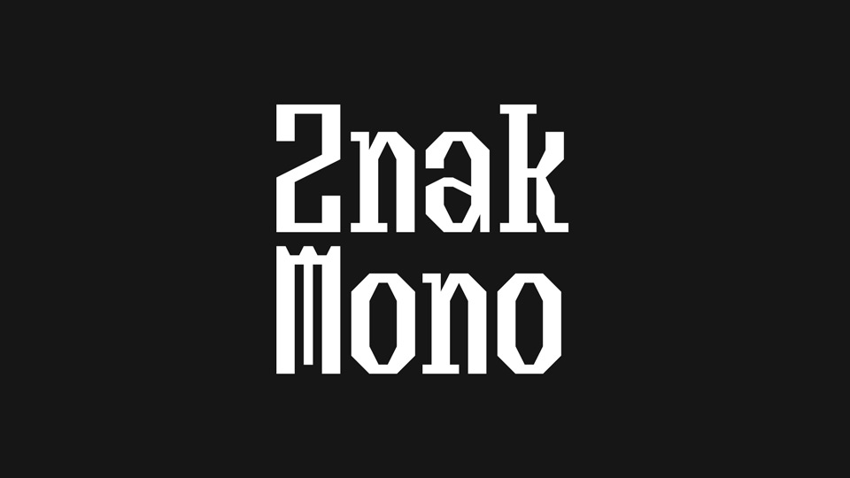 Znak Mono Font › Fontesk