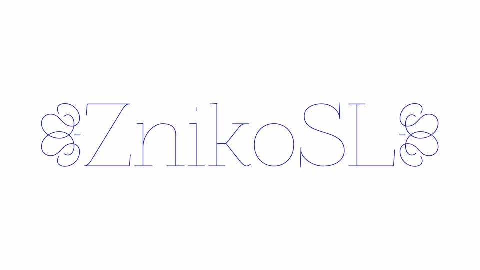 ZnikoSL Font › Fontesk