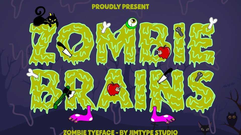Zombie Brains Font › Fontesk