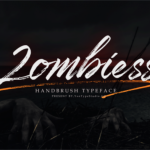 Zombies Hand Brush font