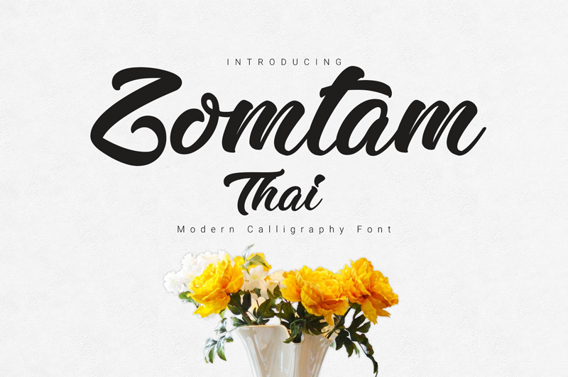 Zomtam Thai Script Font