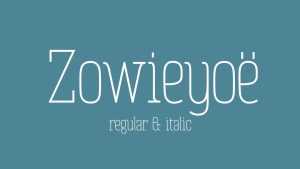 Zowieyoë Font › Fontesk