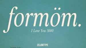 ZT Formom Font › Fontesk